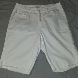 White Denim Bermuda Shorts - Judy Blue